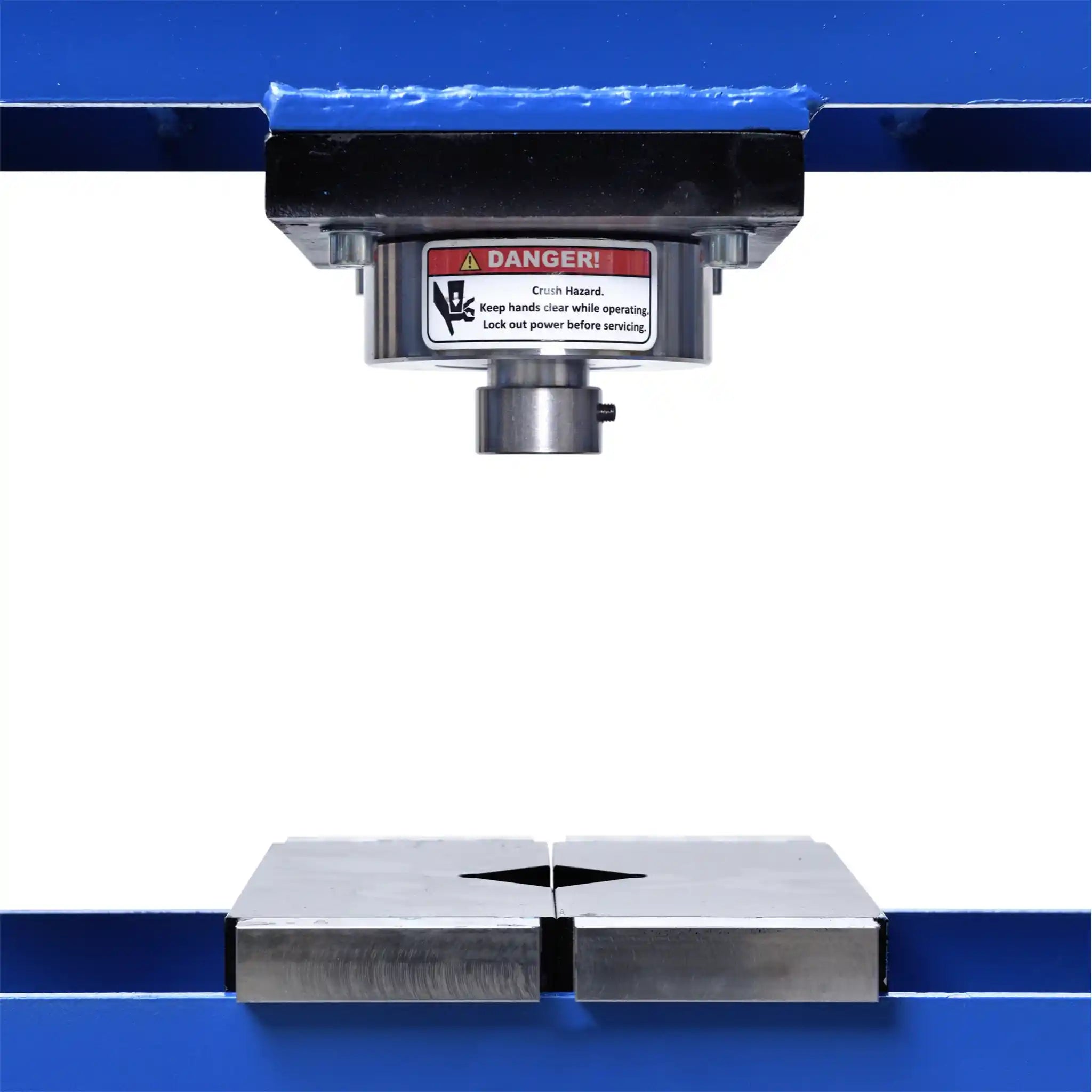 A image showing the supplied V blocks that come along with the manual 30 ton press from profi press