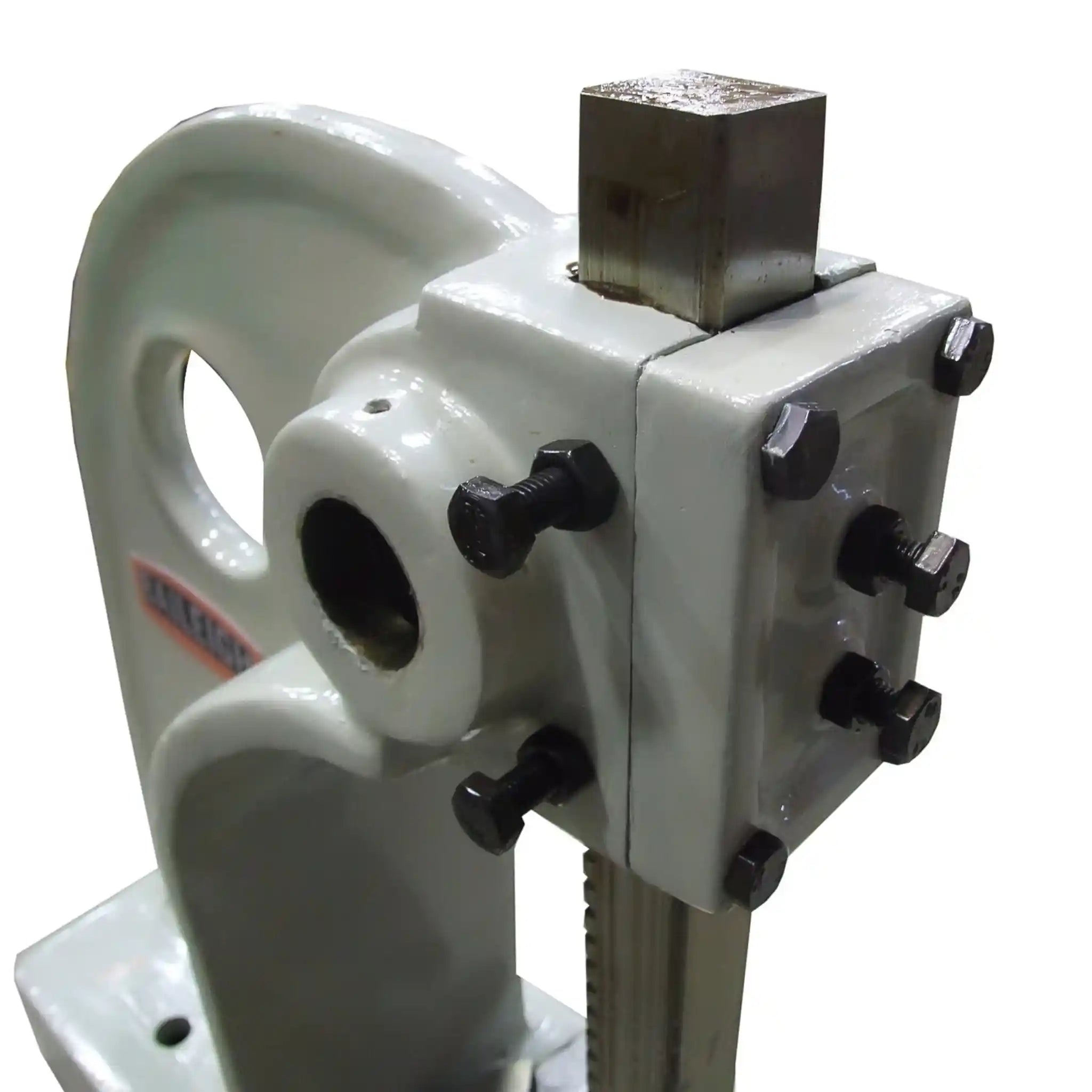 A image of the V blocks installed on the Baileigh AP-3R