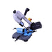 Baileigh BS-127P bandsaw head tilted for miter cutting