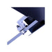 Detail of Baileigh BS-127P bandsaw blade and guide rollers